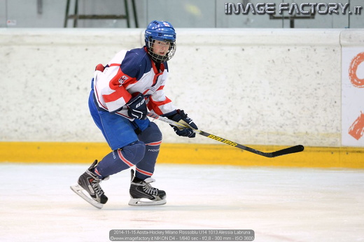 2014-11-15 Aosta-Hockey Milano Rossoblu U14 1013 Alessia Labruna